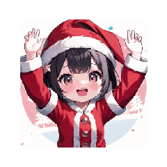 [LINEスタンプ] サンタガールのクリスマススタンプ