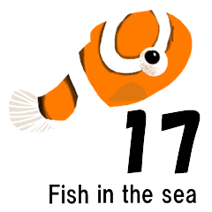 [LINEスタンプ] fish in the sea 17