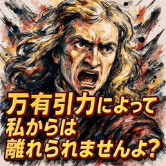 [LINEスタンプ] アイザック・ニュートン
