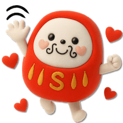[LINEスタンプ] mottoの寄り添うだるま♡便利
