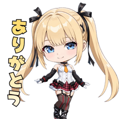 [LINEスタンプ] 金髪ツインテ天使、爆誕！