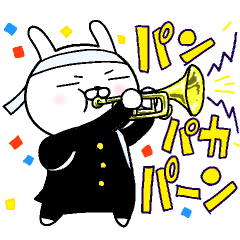 [LINEスタンプ] うさぎ応援団2