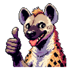 [LINEスタンプ] シュールなハイエナのスタンプ