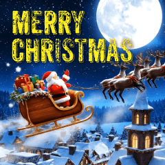 [LINEスタンプ] 飛び出す！輝くクリスマスと年末年始