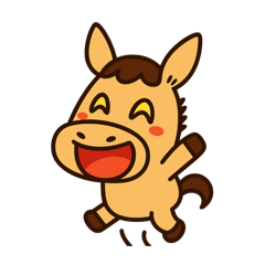 [LINEスタンプ] ウマの感情スタンプ「ウマっと！喜怒哀楽」
