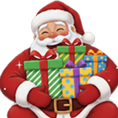 [LINEスタンプ] 【BIG】笑顔のサンタクロース☆セリフなし