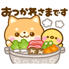 [LINEスタンプ] 動く♡豆柴日和の冬