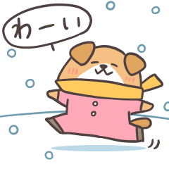 [LINEスタンプ] わんこーず集5(ゆるい冬)