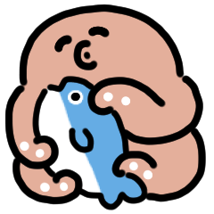 [LINEスタンプ] タコの休日 動くスタンプ