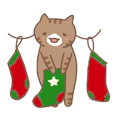 [LINEスタンプ] ねこねこの住み家・クリスマス＆お正月入り