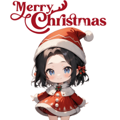 [LINEスタンプ] とびきりキュートなサンタさん、降臨！
