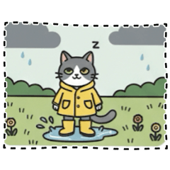 [LINEスタンプ] 北欧のハチワレ猫のカレンダー