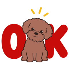 [LINEスタンプ] やさしいトイプー『デカ文字・敬語』2