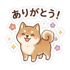 [LINEスタンプ] 我が家の可愛い柴犬のスタンプ①