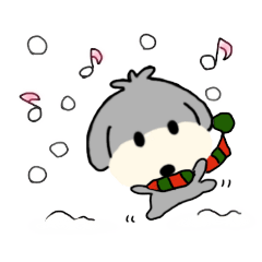 [LINEスタンプ] 楽しいチョトプー冬ver