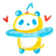 [LINEスタンプ] クリームソーダパンダ
