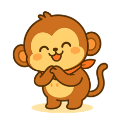 [LINEスタンプ] さるの感情スタンプ「ウキっと！喜怒哀楽」