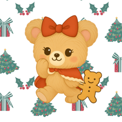 [LINEスタンプ] カフェベアークリスマス
