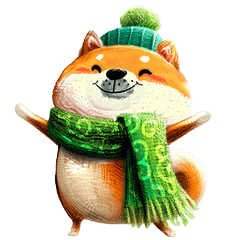 [LINEスタンプ] 旅犬シバちよ★冬の思いやりスタンプ