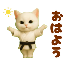 [LINEスタンプ] 押忍！空手猫が動きます