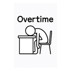 [LINEスタンプ] 棒人間の仕事疲れスタンプ