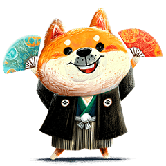 [LINEスタンプ] 旅犬シバちよ★クリスマス＆お正月セット