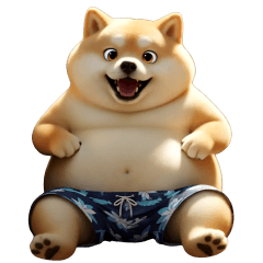 [LINEスタンプ] デカ動く むちしば100％