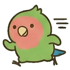 [LINEスタンプ] かわいいコザクラインコ 01