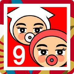 [LINEスタンプ] 【リアクション】イカ人間対タコ忍者9