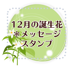 [LINEスタンプ] 12月の誕生花＊メッセージスタンプ