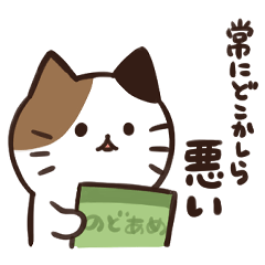 [LINEスタンプ] 常にどこかしら悪いねこ