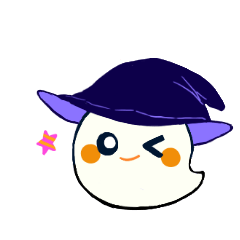 [LINEスタンプ] まほう帽おばけ