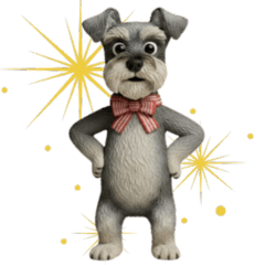 [LINEスタンプ] 愉快なシュナウザースタンプ