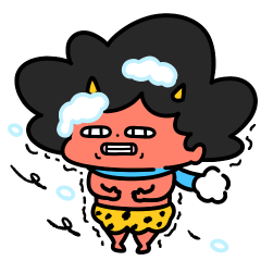 [LINEスタンプ] 泣きむしおにちゃん冬支度
