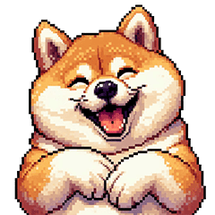 [LINEスタンプ] 優しい気遣い太っちょ柴犬