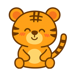 [LINEスタンプ] 小虎の感情スタンプ