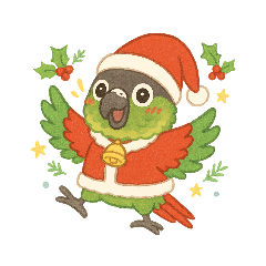 [LINEスタンプ] ウロコインコのカボスクリスマス②