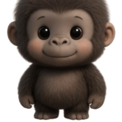 [LINEスタンプ] フサフサゴリラ