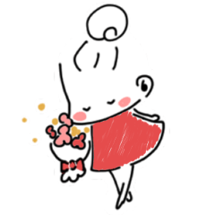 [LINEスタンプ] お団子ガールのほんわか日々