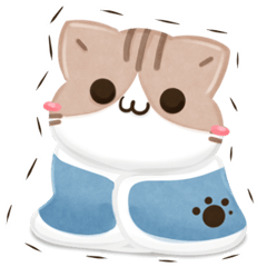 [LINEスタンプ] 毎日五月病なねこたち 3D風！冬スタンプ