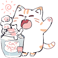 [LINEスタンプ] ゆるい手書きネコ♡文字なし