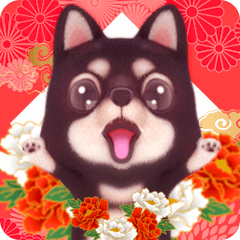 [LINEスタンプ] 豆柴といっしょお正月【再販】