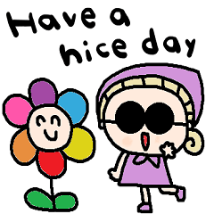 [LINEスタンプ] (nenerin日常スタンプ527英語気遣い)