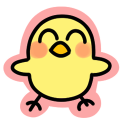 [LINEスタンプ] カラフル！動くひよこスタンプ