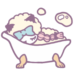 [LINEスタンプ] しゃむちゃむの日常お風呂で使えるスタンプ