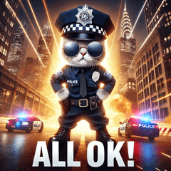 [LINEスタンプ] キャットポリス24時