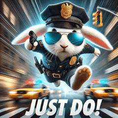 [LINEスタンプ] ラビットポリス24時