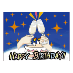 [LINEスタンプ] 大人の誕生日アニメLINEスタンプ