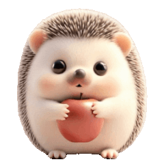 [LINEスタンプ] 癒しの動くハリネズミとリクガメ