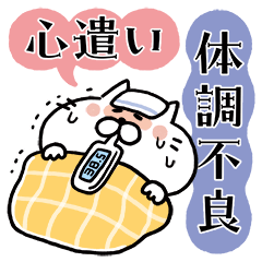 [LINEスタンプ] タイツねこ(体調不良と心遣い)